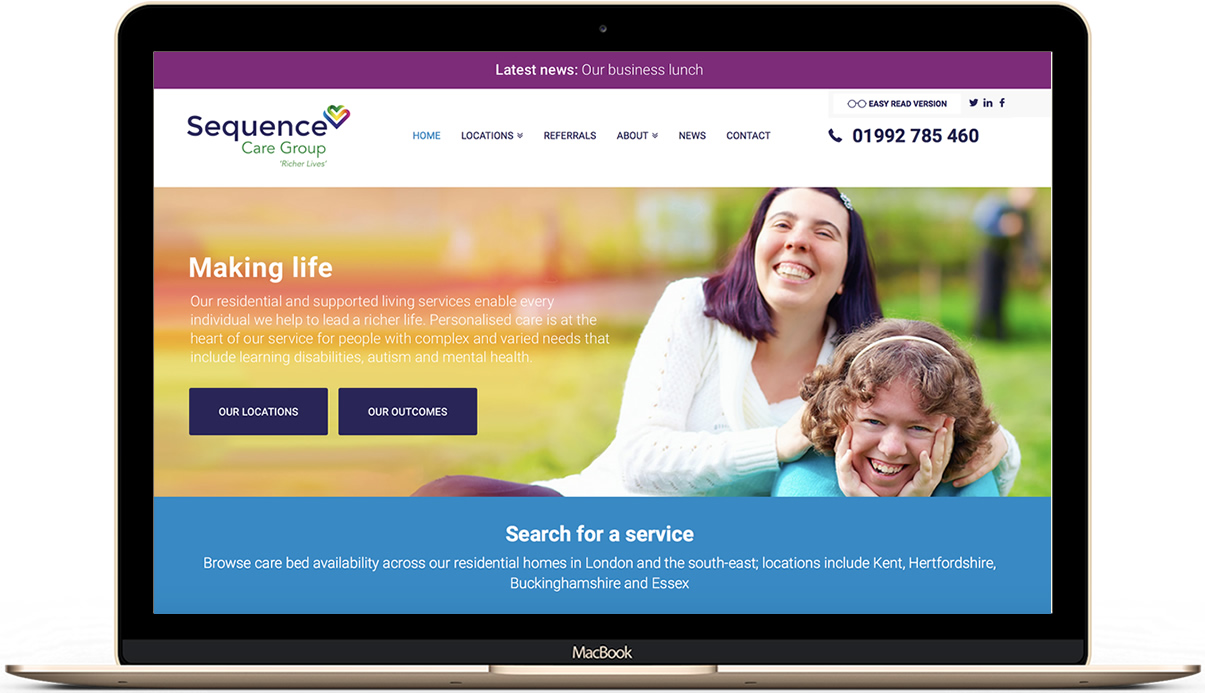 We have launched our new website Sequence Care Group